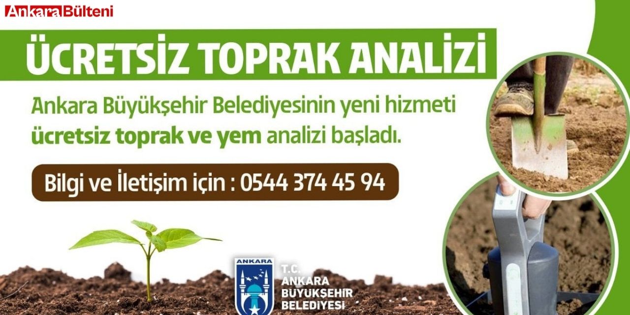 Ankara Büyükşehir Belediyesinden çiftçiye dev destek! Yem ve toprak analiz desteği!