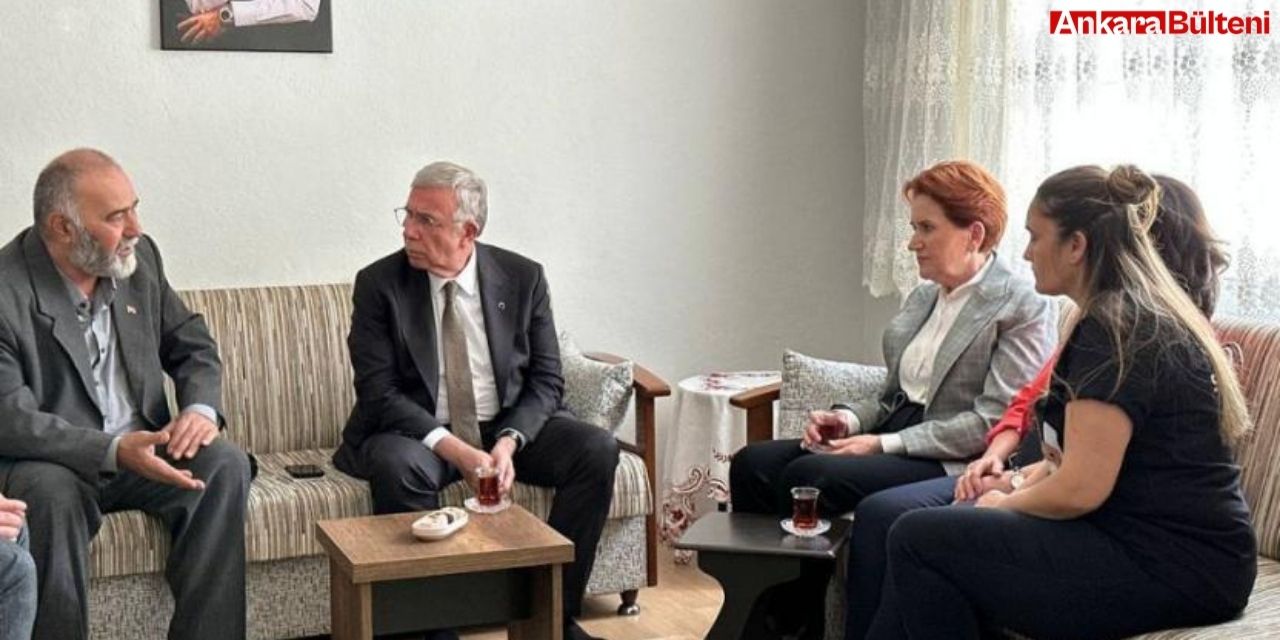 Mansur Yavaş ve Meral Akşener'den Sinan Ateş'in ailesine ziyaret!