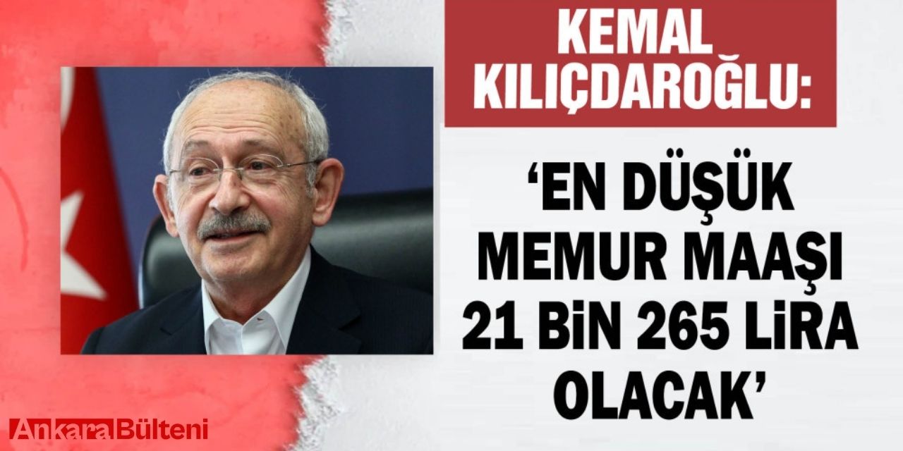 En düşük memur maaşı  21.265 TL olacak!