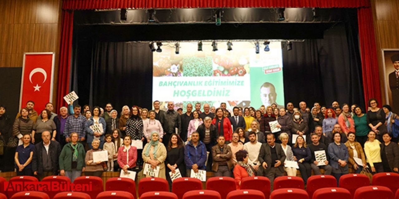 Çankaya'da yeni bahçıvan adayları kursu tamamladı!