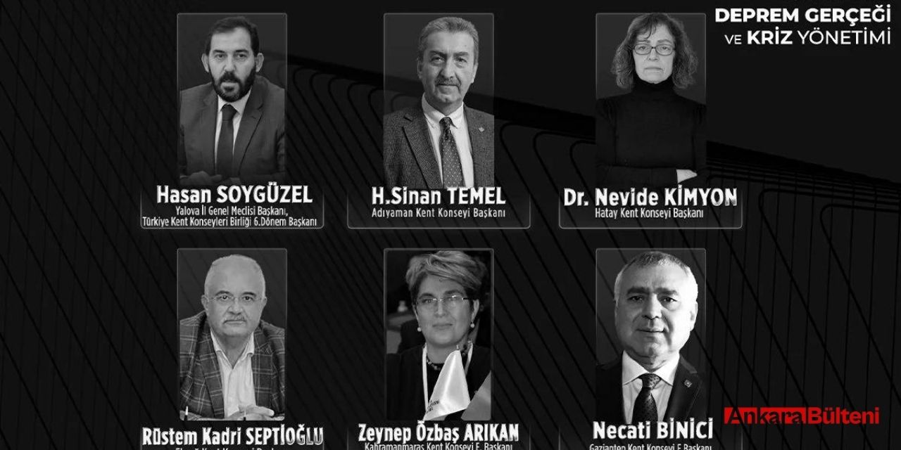 Ankara Kent Konseyi ev sahipliğinde “Dayanışma Depremden Güçlüdür” teması işlenecek!