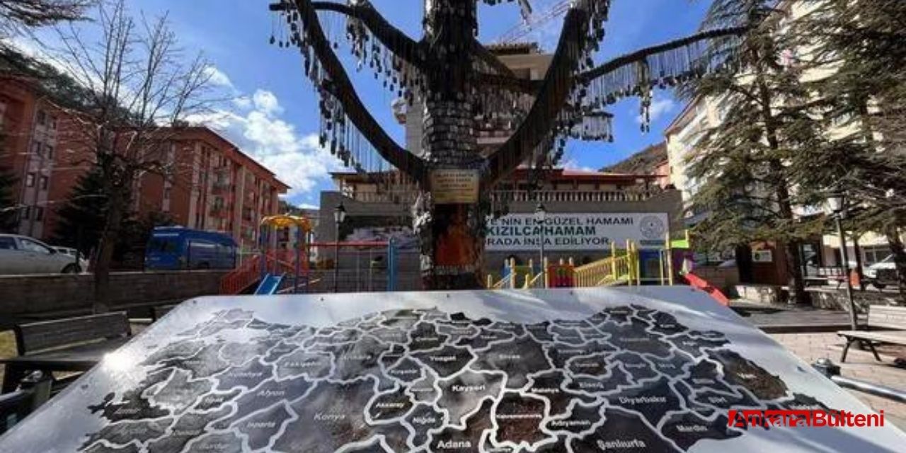 Kızılcahamam Belediyesi'nden Şehit Anıt Ağacı’nda  anlamlı çalışma