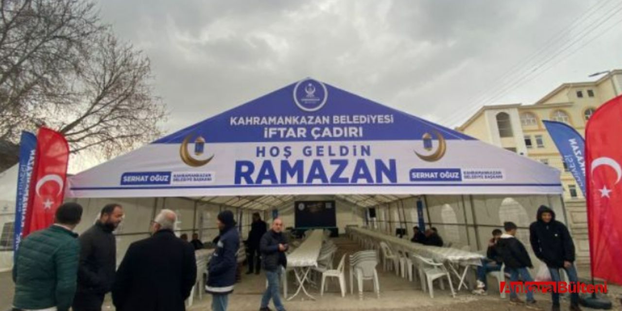 Kahramankazan Belediyesi'nden ilk iftar yemeği