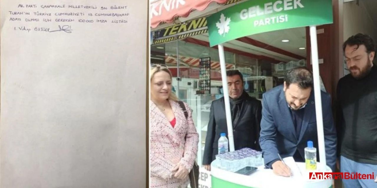 Bülent Turan'ın cumhurbaşkanı adayı olması için imza toplanmaya başlandı!
