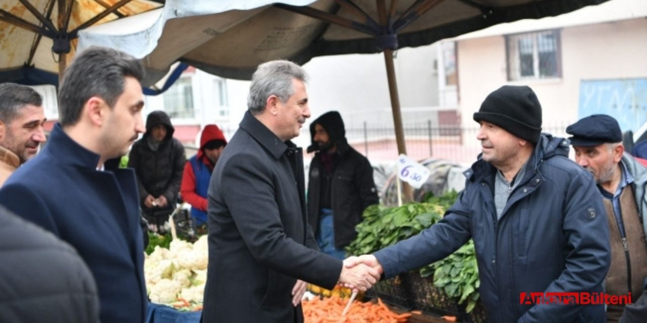 Ankara Mamak Belediye Başkanı Murat Köse'den esnaf ziyareti