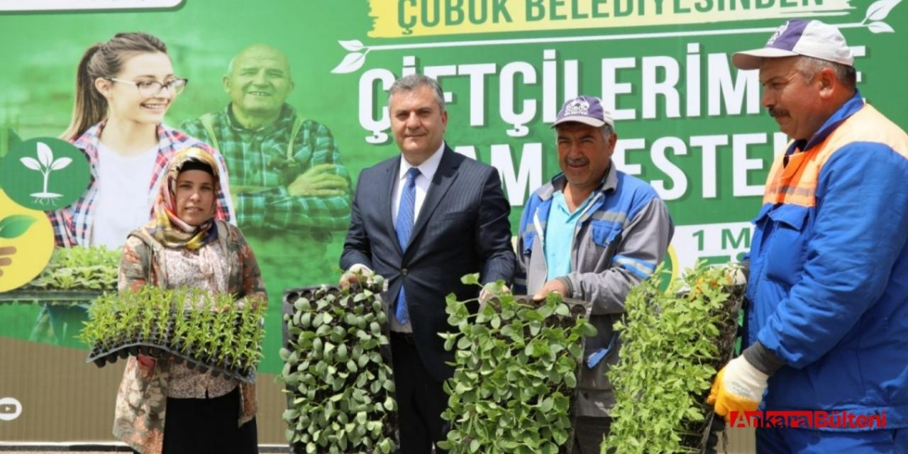 Çubuk Belediyesi'nden üreten çiftçiye yüzde 100 hibe desteği!