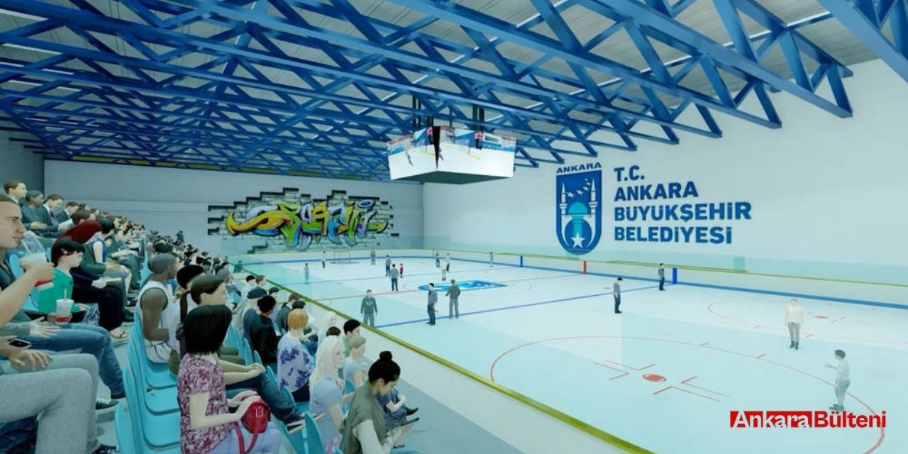 ABB Başkanı Mansur Yavaş paylaştı! BELPA Buz Pateni Tesisi yenileniyor