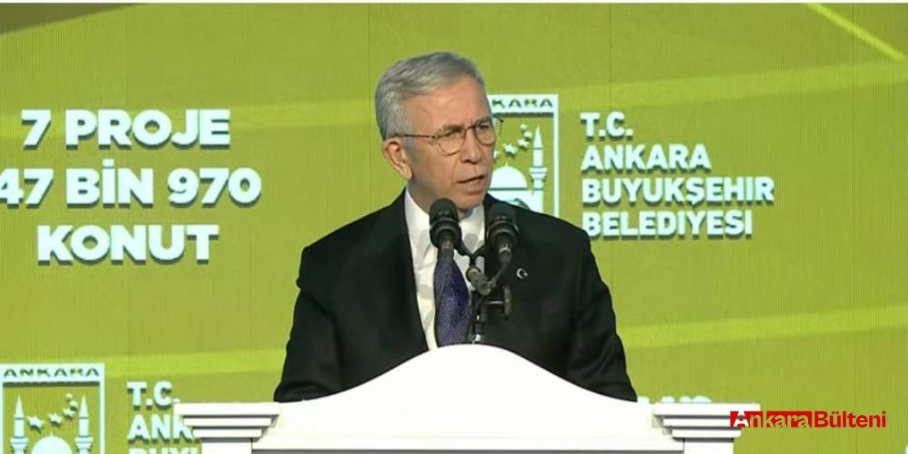 ABB Başkanı Mansur Yavaş'ın katılımıyla 47 bin 980 adet konutun temeli atıldı!