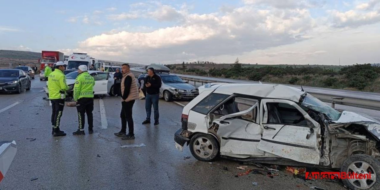 Ankara-Samsun yolunda zincirleme kaza meydana geldi!